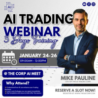 Ai Trading Webinar Instagram Post template