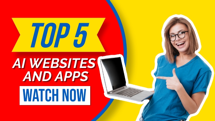 AI Websites Apps YouTube Thumbnail Template
