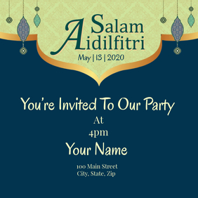 Customizable Design Templates For Aidilfitri Jamuan Raya