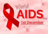 Aids awareness month (1) Postcard template