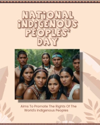 Aims To Promote The Rights Of The World's Indigenous Peoples Instagram Portrait template