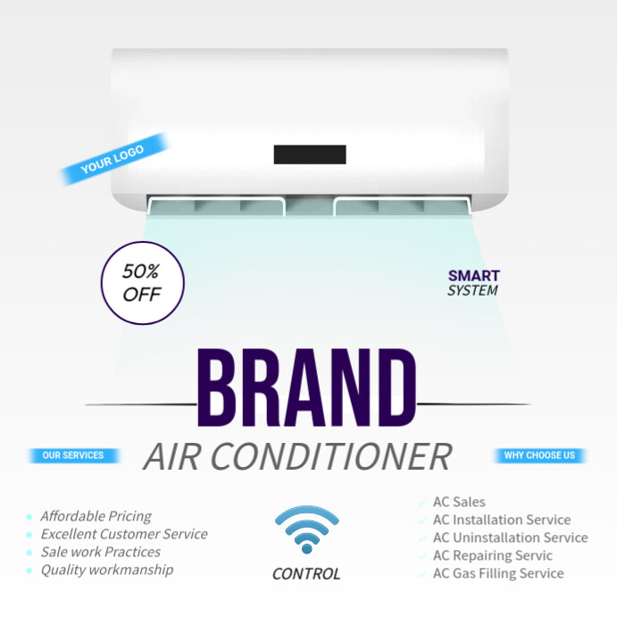 Ac Poster Air conditioner poster Template | PosterMyWall