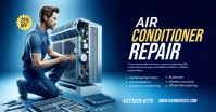 Air Conditioner Repair Service Ad Template