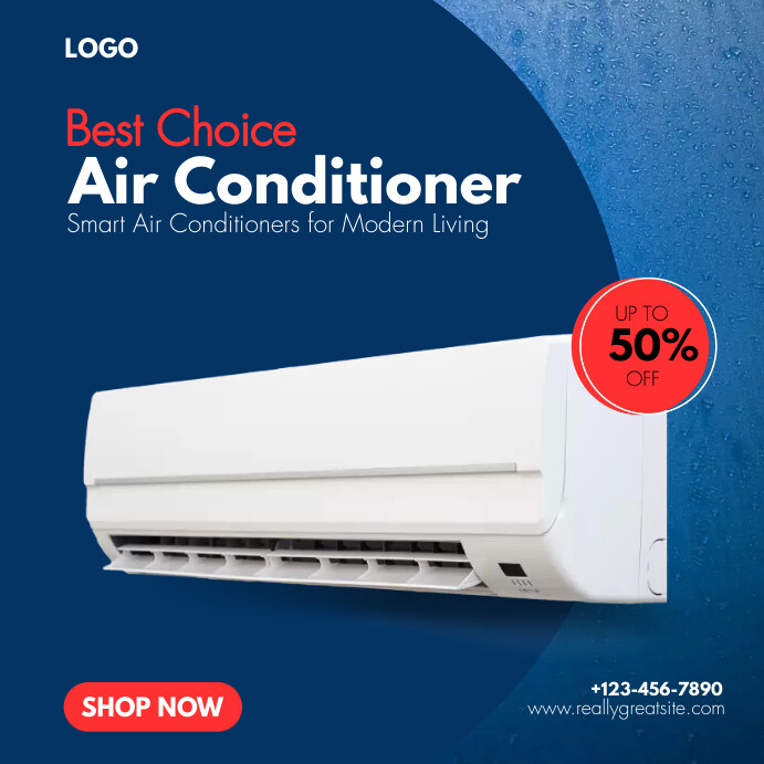 Copy Of AIR CONDITIONER SALES DISCOUNT PROMO PosterMyWall copy-of-air-conditioner-sales-discount-promo-postermywall