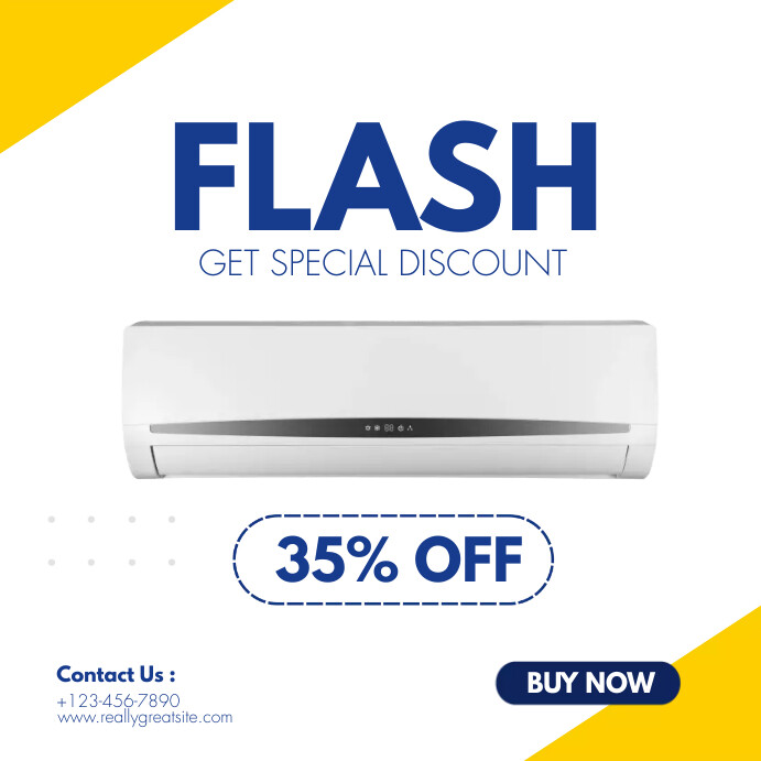 AIR CONDITIONER SALES DISCOUNT PROMO Template | PosterMyWall