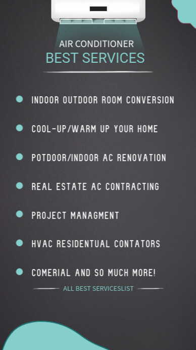Ac Service Template Air conditioner services Template | PosterMyWall