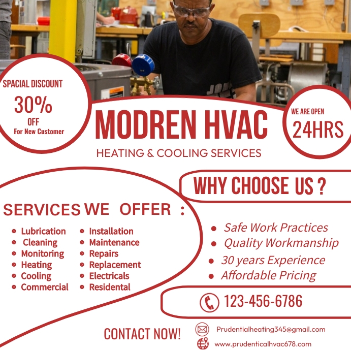 Copy of Air Conditioning HVAC Social Media Ad Hvac se PosterMyWall