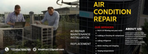 Air Conditioning HVAC Social Media Ad Hvac se Ikhava Yesithombe se-Facebook template