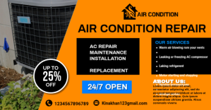 Air Conditioning HVAC Social Media Ad Hvac se Ibinahaging Larawan sa Facebook template