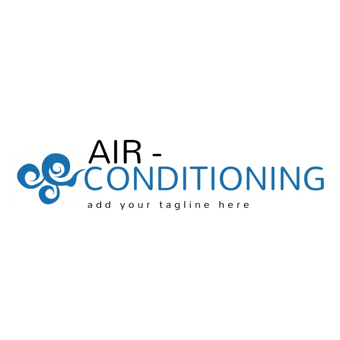 air conditioning logo template