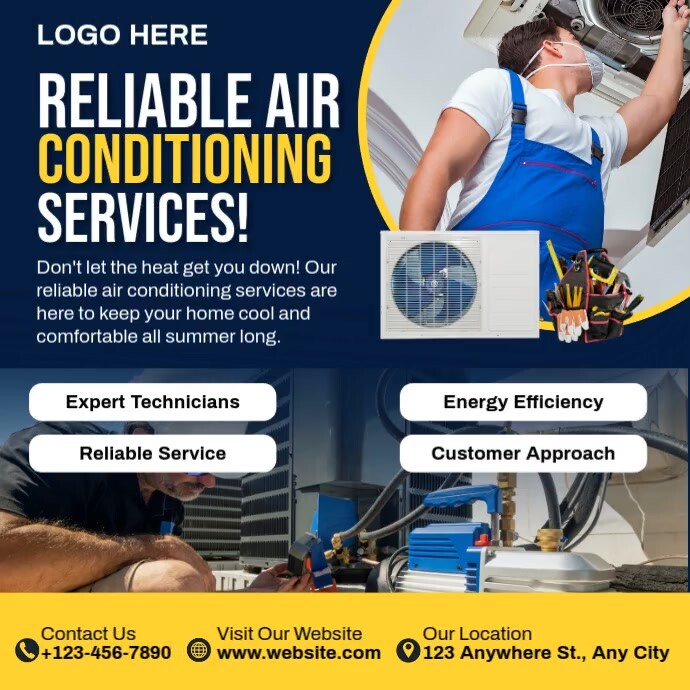 Air Conditioning Services Template | PosterMyWall