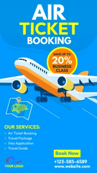 Air Ticket Booking Ad Template Instagram Story