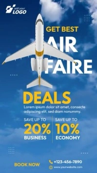 Air Ticket Booking Offer instagram video Ad T template