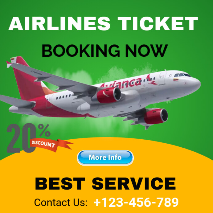 Air ticket Post template | PosterMyWall