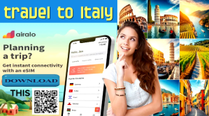 AIRALO-Travelling to Italy YouTube-miniature Template