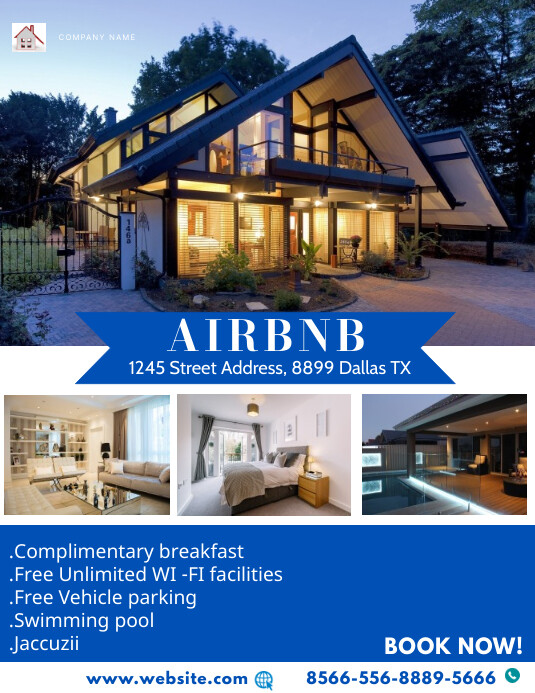 AIRBNB ADVERTISMENT FLYER 传单(美国信函) template