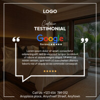 airbnb hotel review Сообщение Instagram template