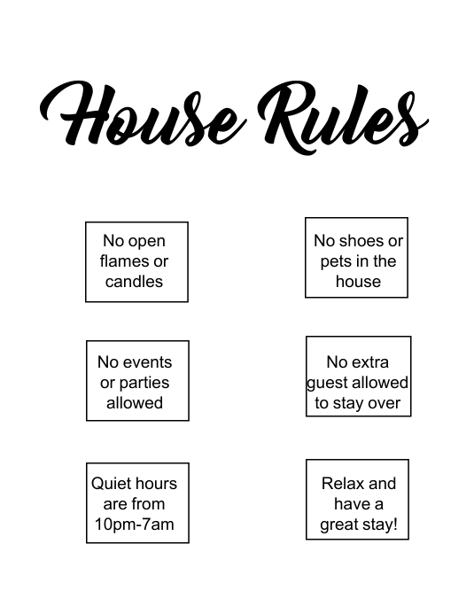 Airbnb House Rules Template PosterMyWall airbnb-house-rules-template-postermywall