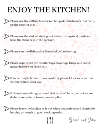 Printable Kitchen Rules