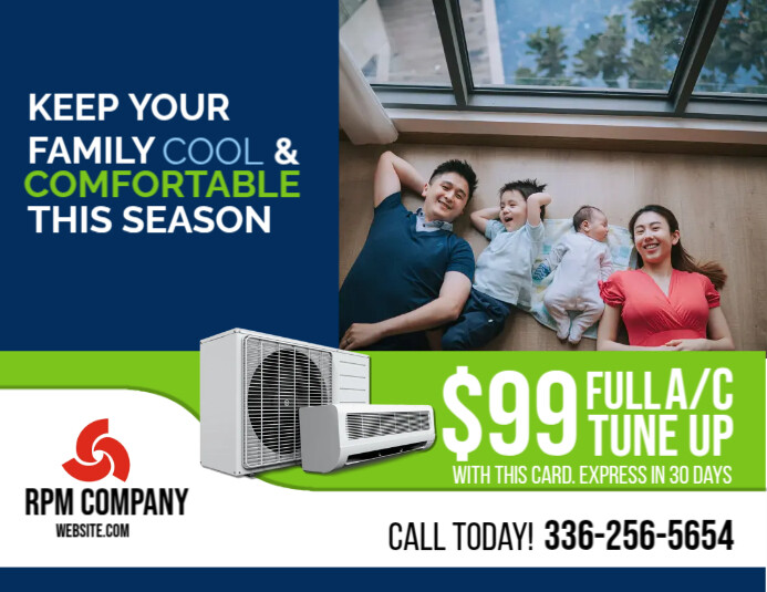 Ac Banner Design Copy of Aircondition Service Banner | PosterMyWall