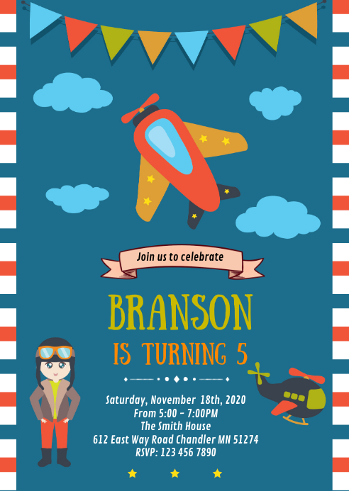 Modele Invitation De Fete D Anniversaire D Avion Postermywall Modele Invitation De Fete D Anniversaire D Avion Postermywall
