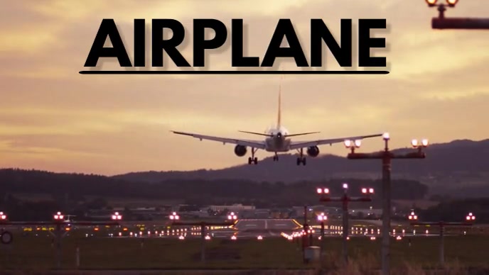 Airplane Thumbnail sa YouTube template