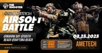 Airsoft Battle Competition Facebook Shared Image template