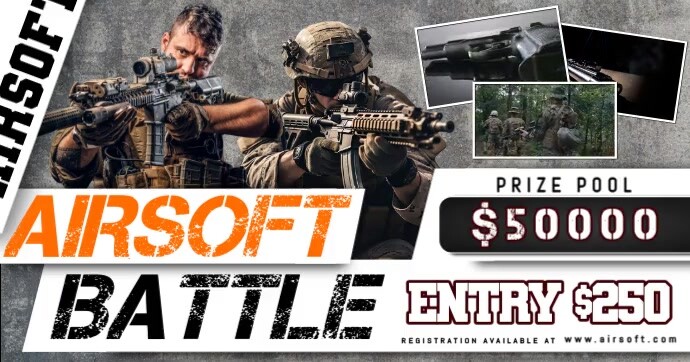 Airsoft Battle Royale Isithombe Esabiwe ku-Facebook template