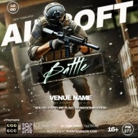 Airsoft Tournament Instagram template