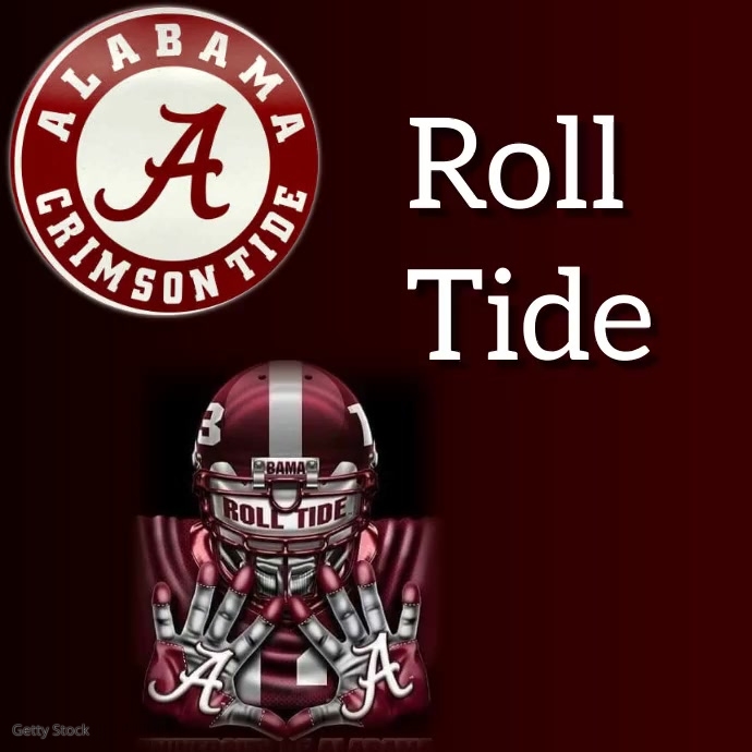 Alabama Football Wpis na Instagrama template