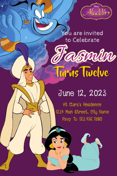 Aladdin Poster Template