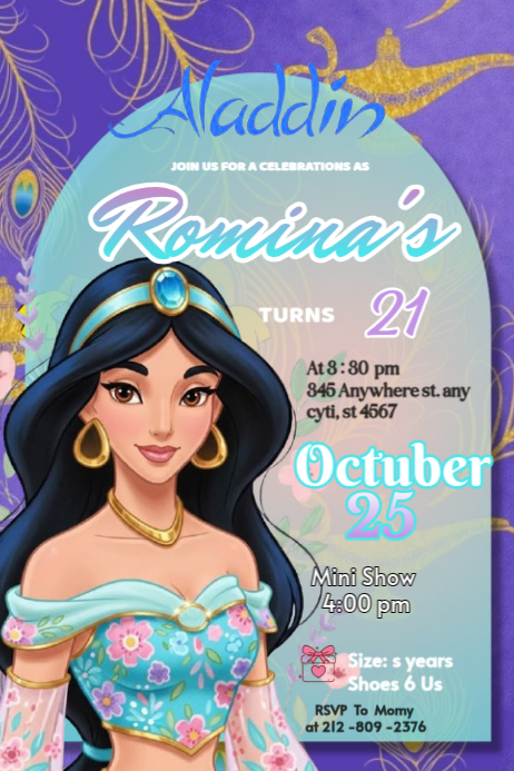 Aladdin Poster Template