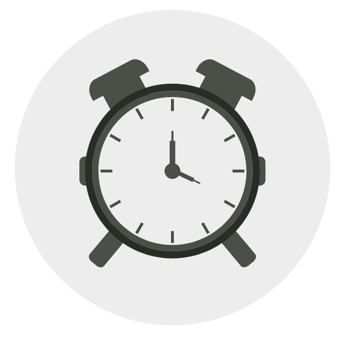 Alarm clock Logo template