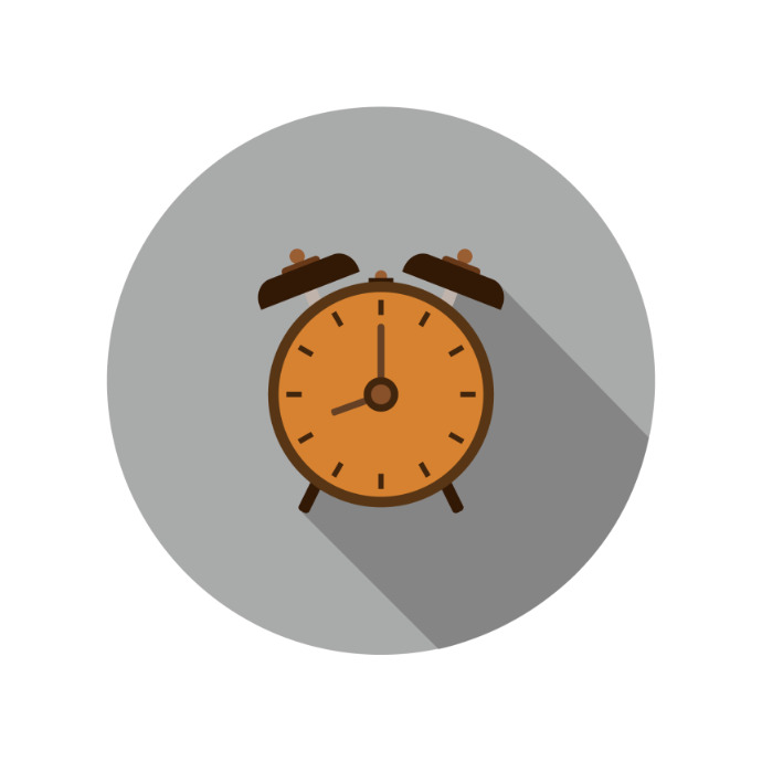 Alarm clock Logo template