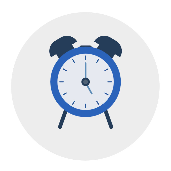 Alarm clock Logo template