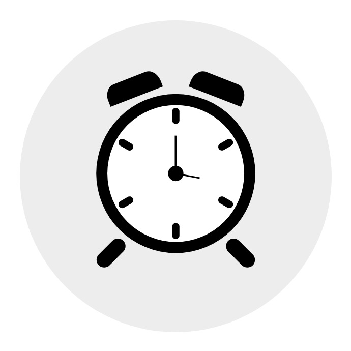 Alarm clock Logo template