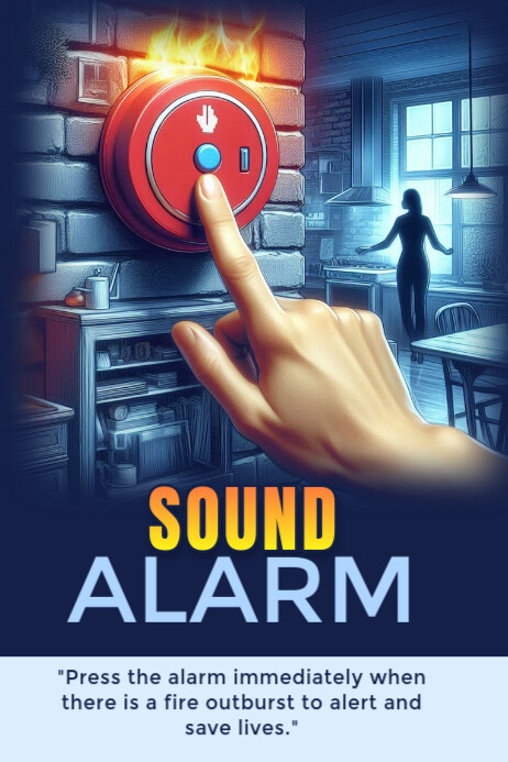 Alarm Template | PosterMyWall