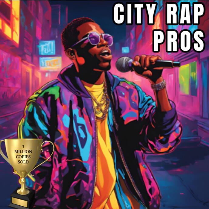 album cover, rapper, rap music, concert, hiphop, music producer, recording studio, billboard, hiphop Okładka albumu template