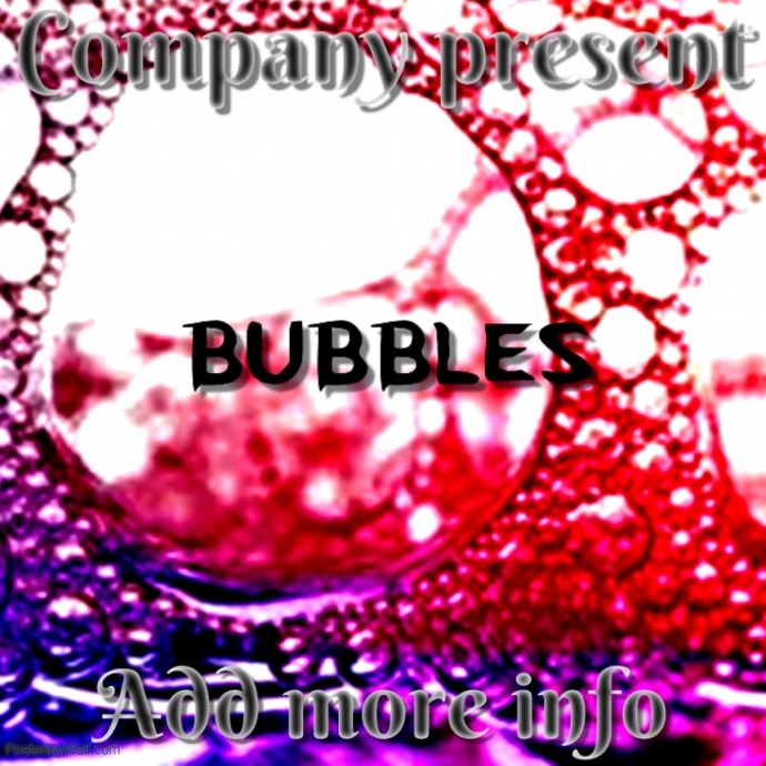album cover bubbles template postermywall