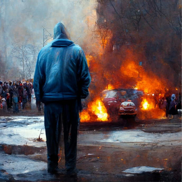 Album cover ( Riot ) template