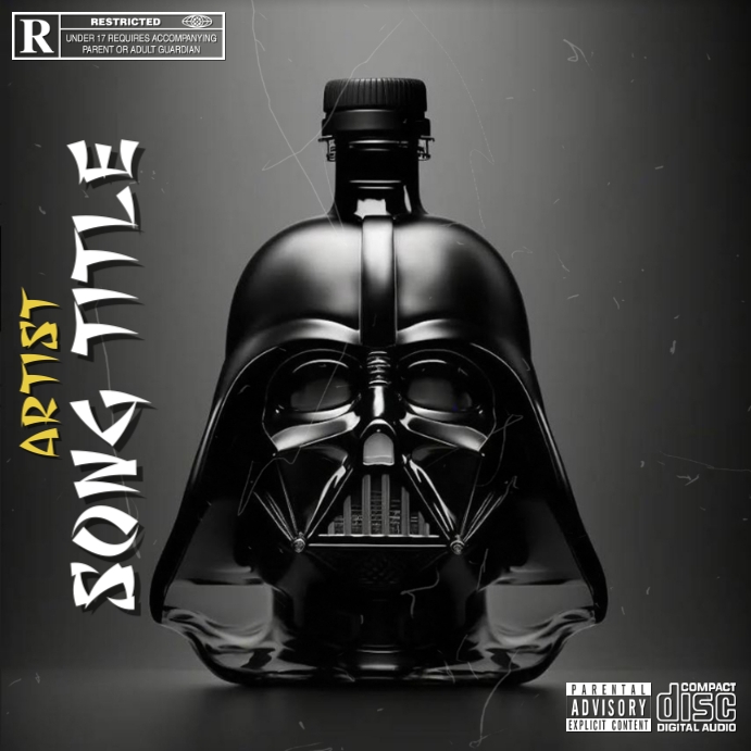 Album cover art by postermywall (1) template