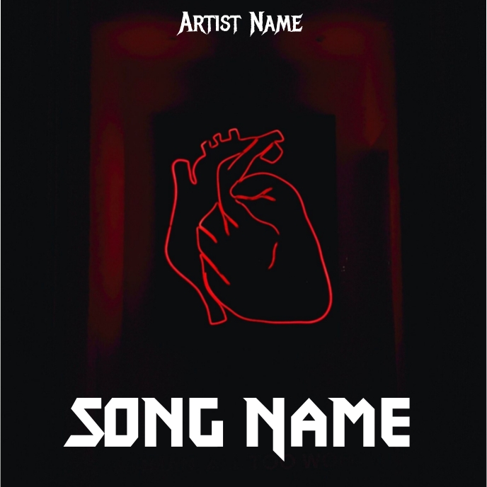 Album Cover Art Template PosterMyWall