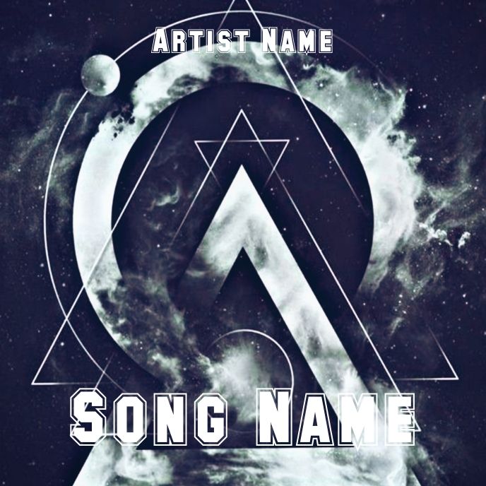 Album cover art template