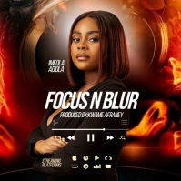 Album Cover Art Design Template Square (1:1)