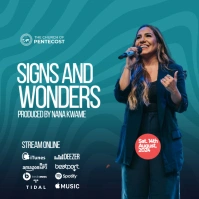 Album Cover Art Design Square (1:1) template