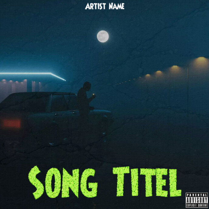 Album cover Art template