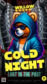 Album Cover Cold Night Instagram Story template