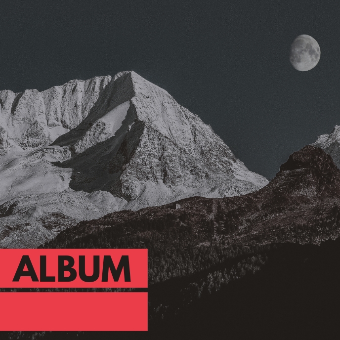 Album cover dark mountain photography Template | PosterMyWall