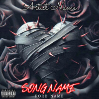 album cover design alone Instagram Post template