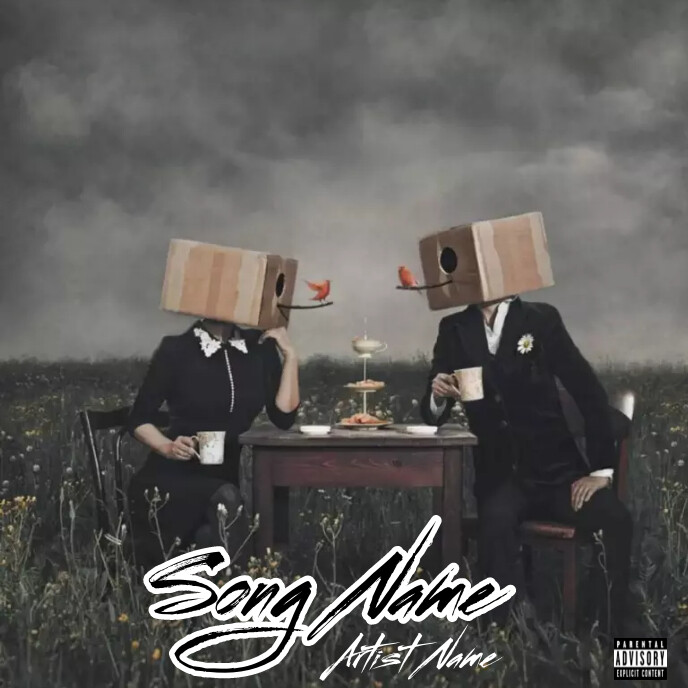 Album cover design template